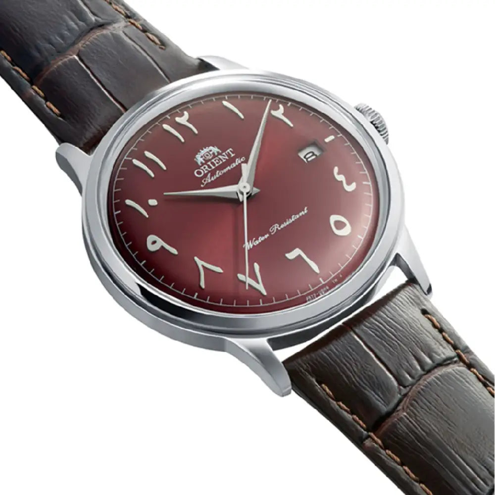Buy Orient RA-AC0037R Bambino burgundy dial automatic men's watch