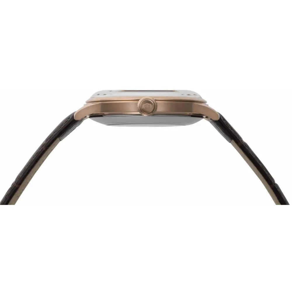 Orient Bambino Open Heart RA-AG0001S White Dial 40.5mm Leather Strap Men's Watch