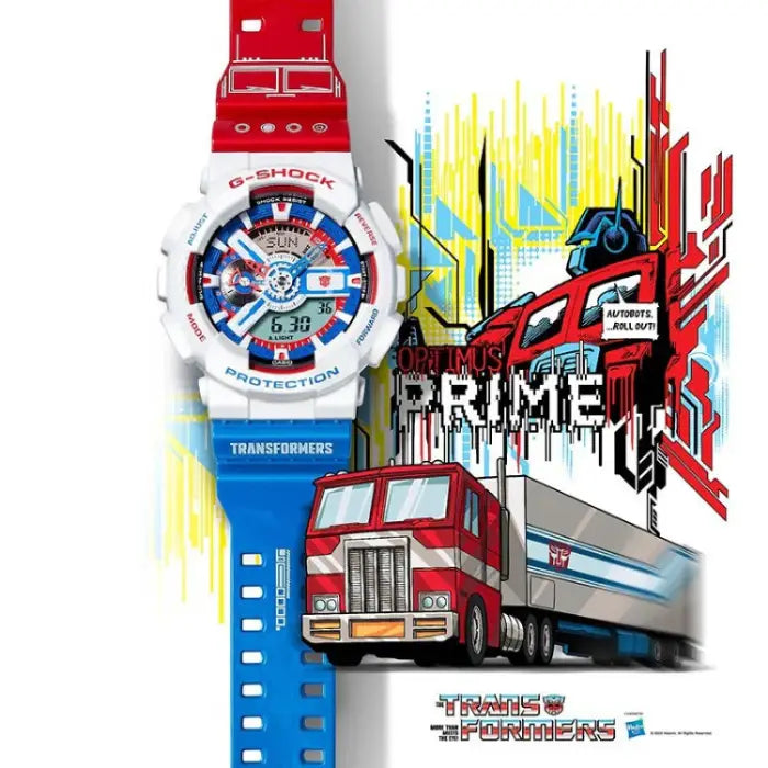 Casio G-Shock GA-110OPT22-7BPFT "Optimus Prime" Transformers Edition Men's Watch