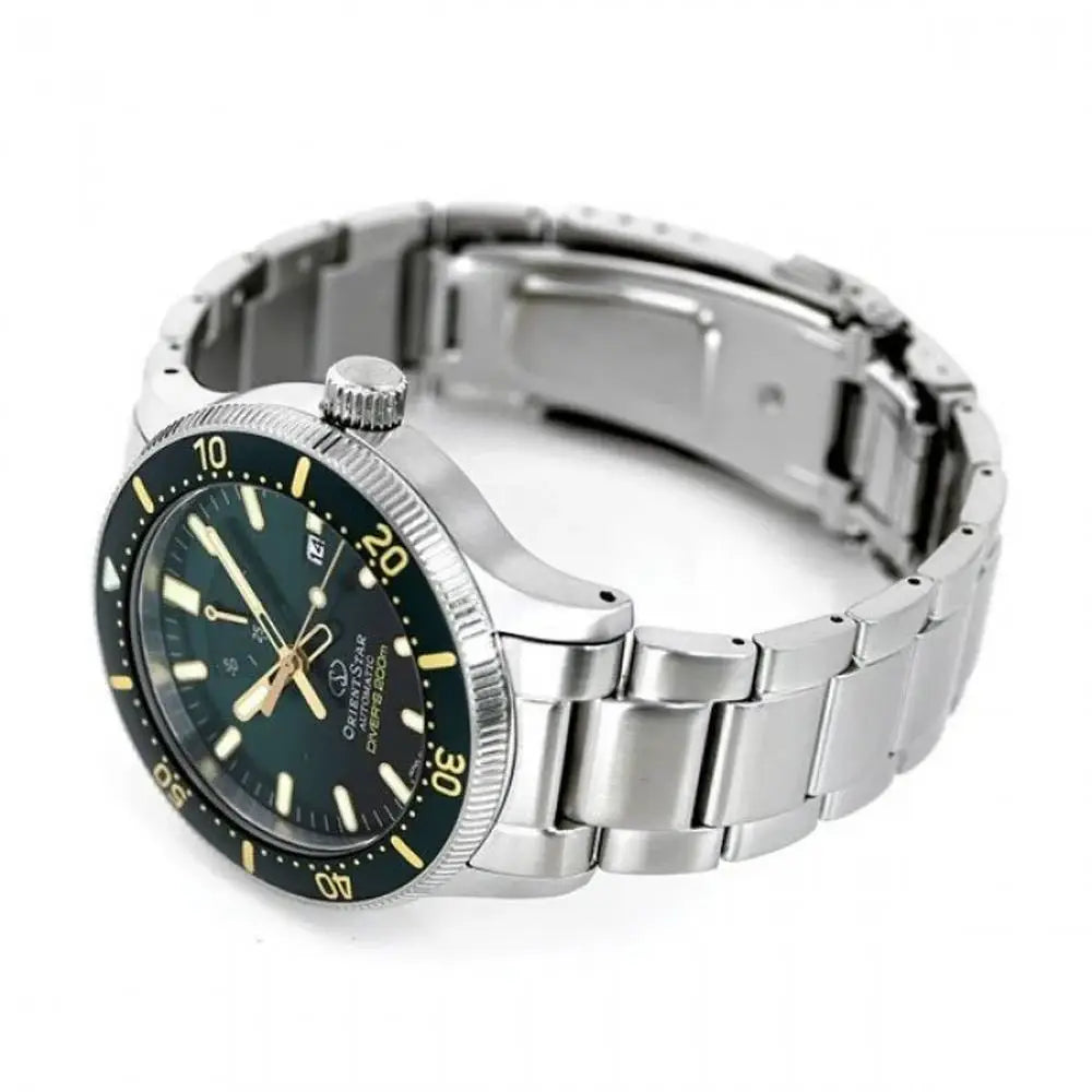 Orient Star Automatic Diver RE-AU0307E Green Dial 43.6mm Stainless Steel Men's Watch