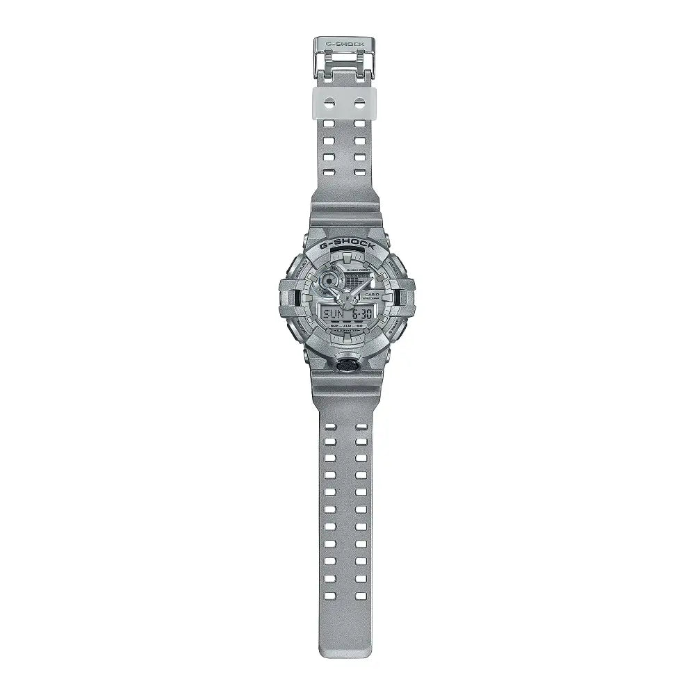 Casio G Shock GA-700FF-8A Analog-Digital Silver Dial Resin Strap Men's Watch
