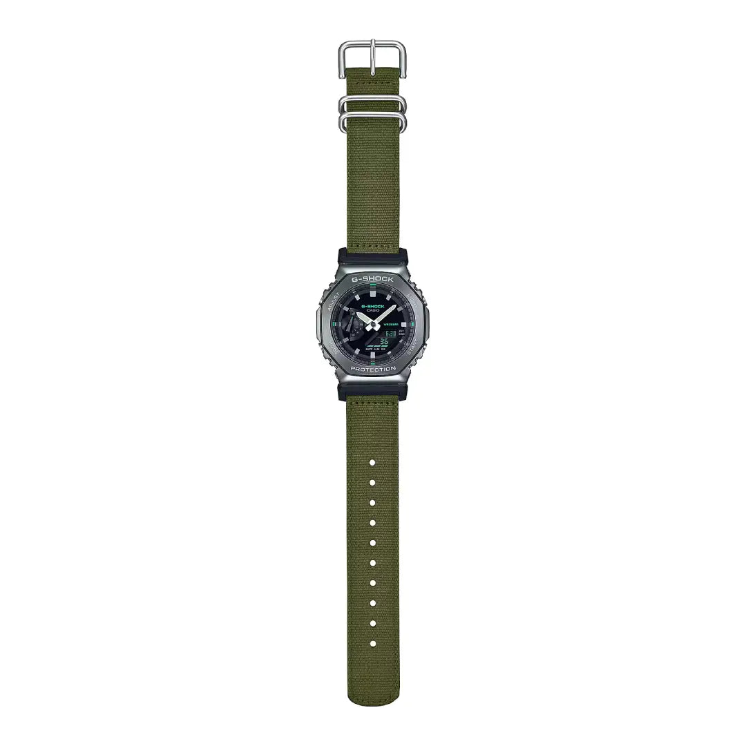 G-Shock Metal Covered GM-2100CB-3ADR Black Dial Stainless Steel Men's Watch