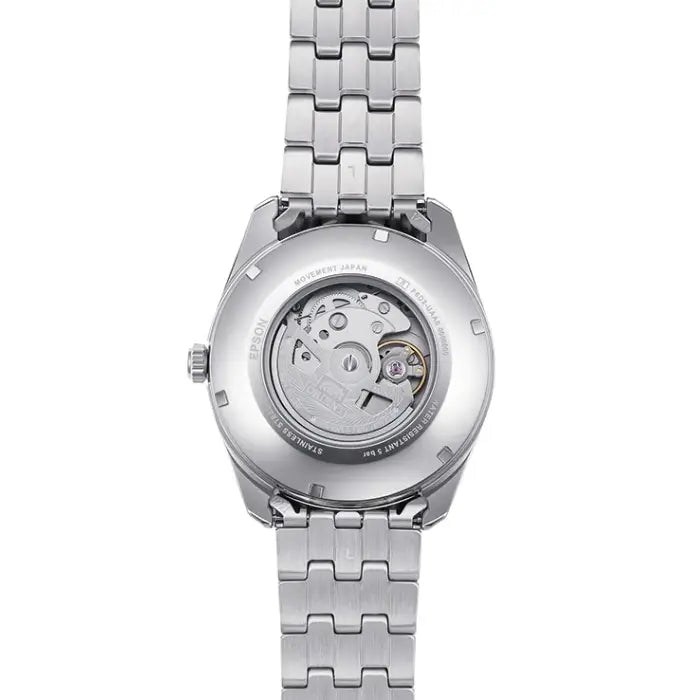 Orient RA-BA0004S30B automatic watch transparent caseback movement view