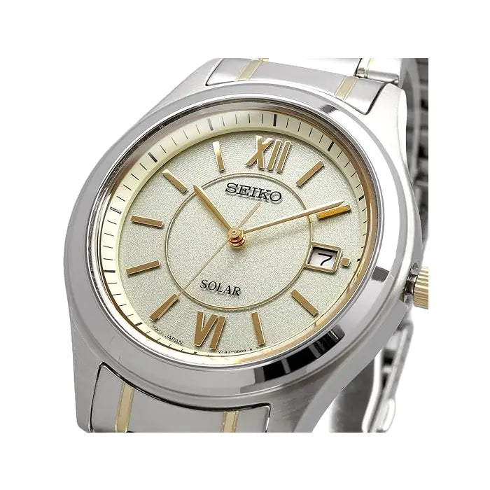 Seiko Selection SBPN065 Two Tone Solar Men's Watch