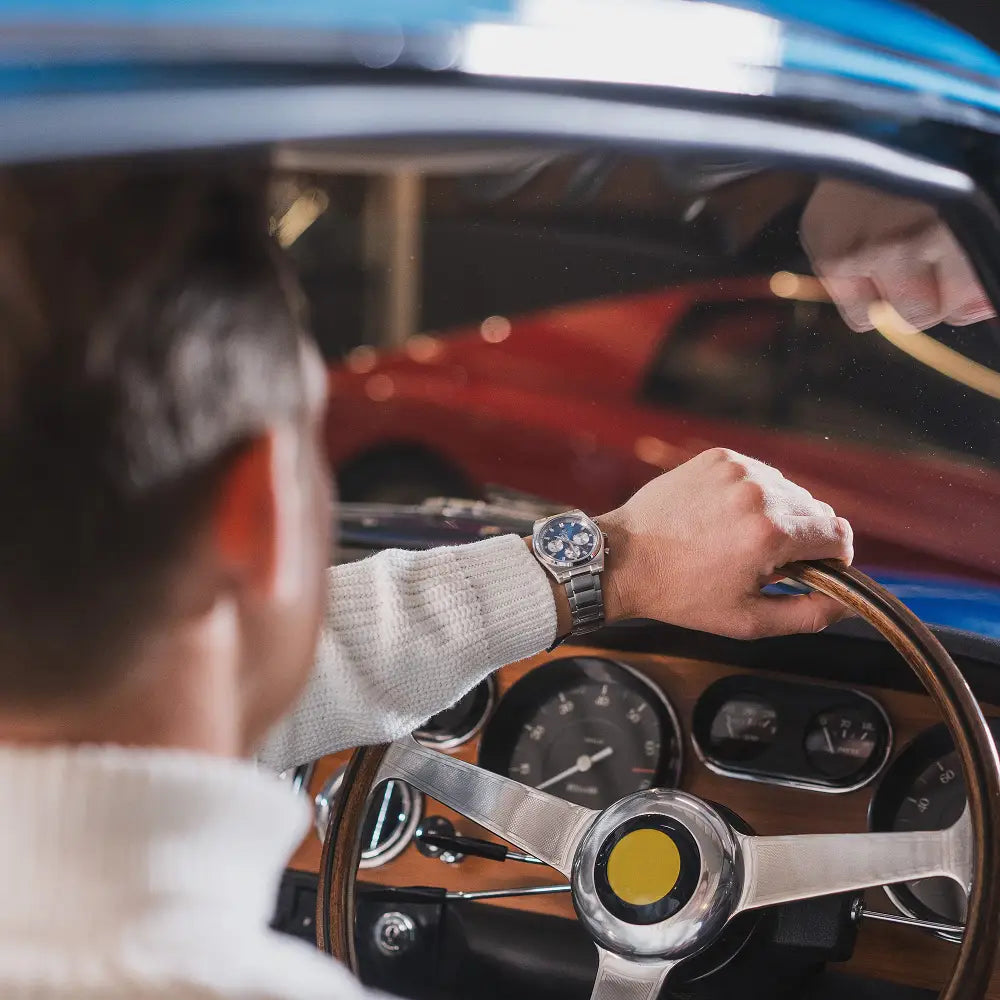 Casio Edifice Standard Chronograph EFB-730D-2AV Blue Dial 40mm Stainless Steel Men's Watch