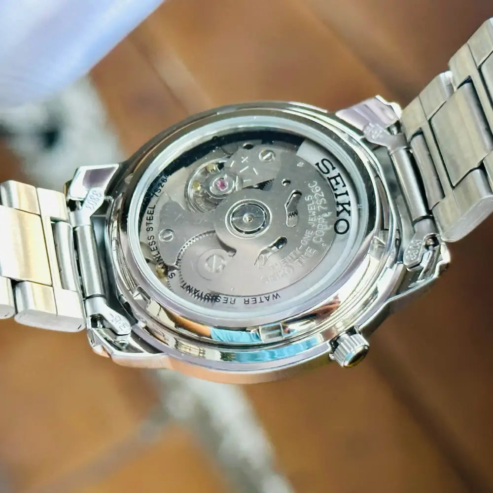 Seiko 5 Automatic SNKL83K1 38mm black dial watch