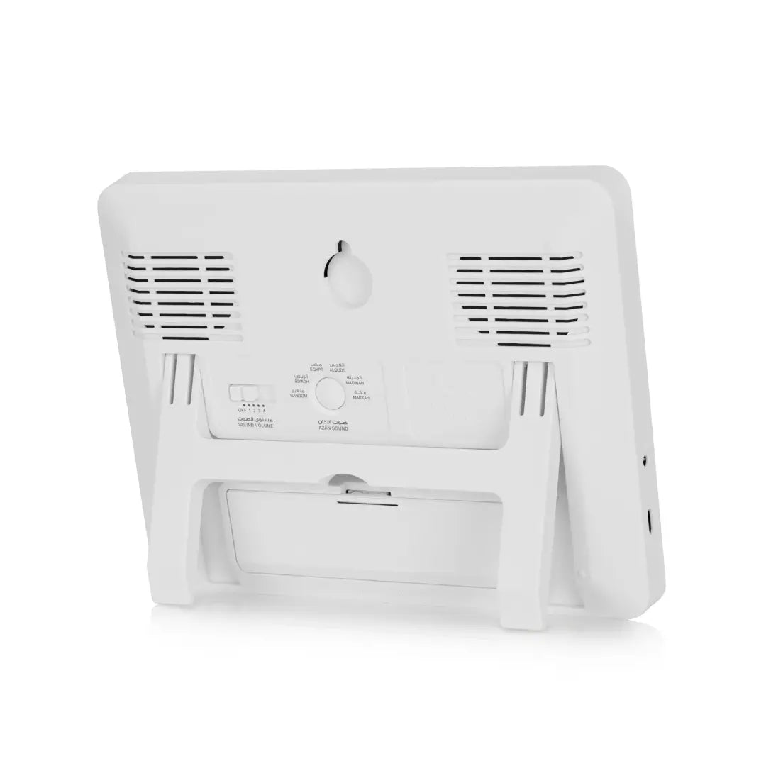 Al Fajr CF-19 Digital Azan Desk Clock White Digital Display