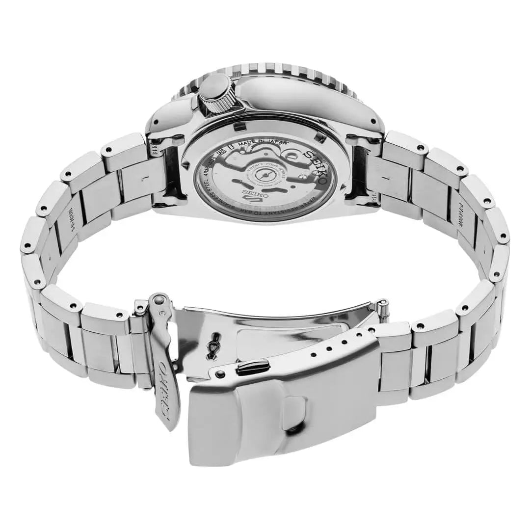 Seiko 5 Sports SRPK97K1 Automatic Diver-Style Blue Sunray Dial Stainless Steel Men's Watch