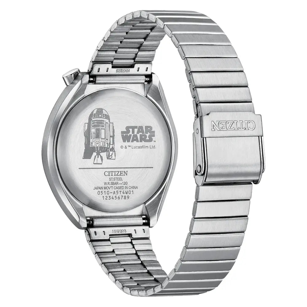 Citizen AN3666-51A Star Wars "R2-D2" Limited Edition (600 pcs) Quartz Chronograph Silver Dial 38mm Stainless Steel Unisex Watch