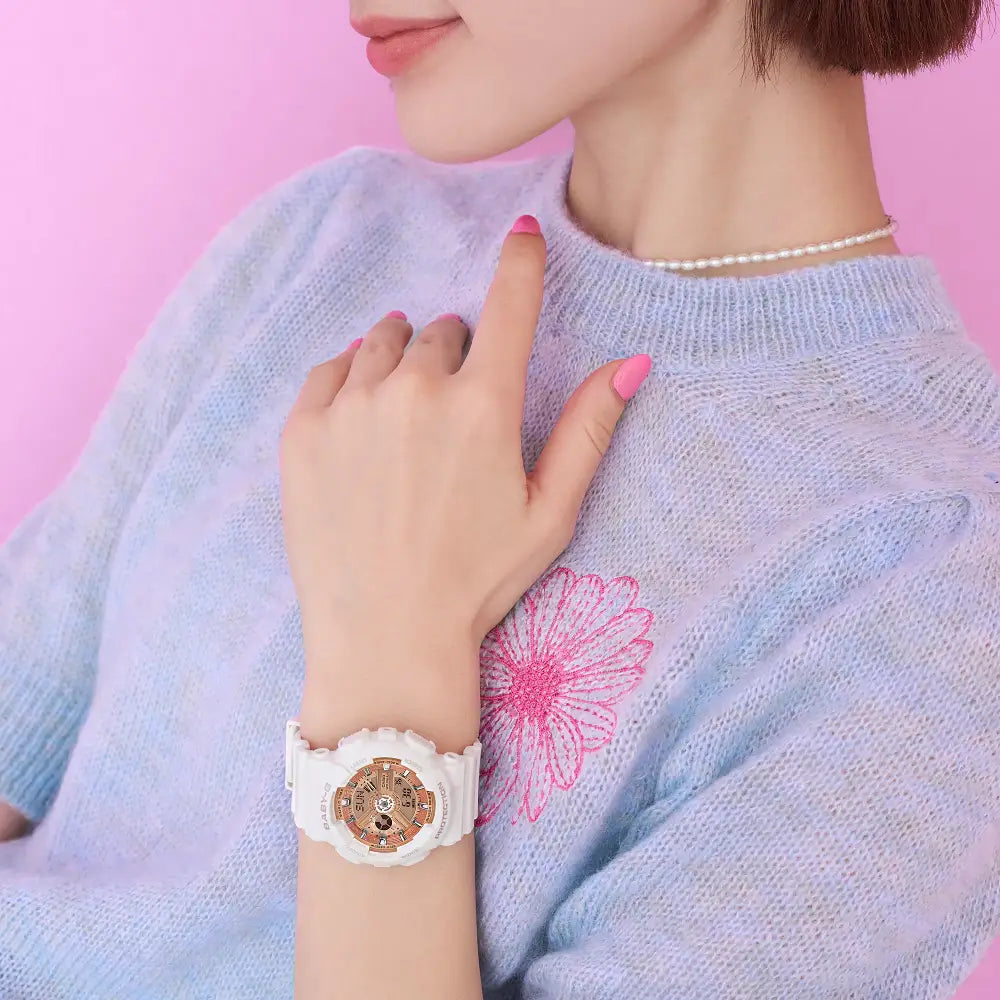Casio Baby-G BA-110X-7A1 stylish women’s wrist watch close-up