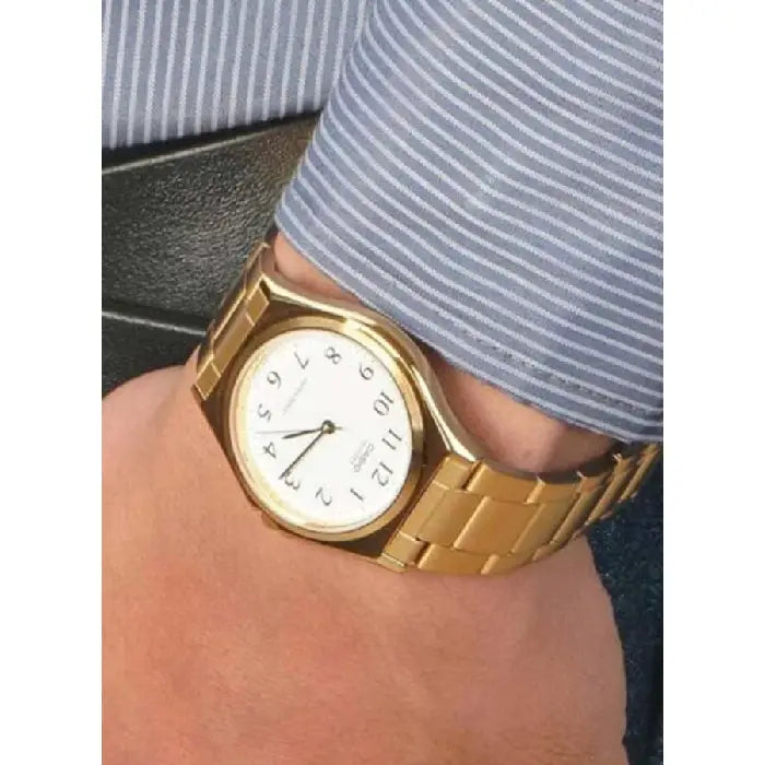 Casio Collection Analog MTP-1130N-7BRDF White Dial Stainless Steel Men's Watch