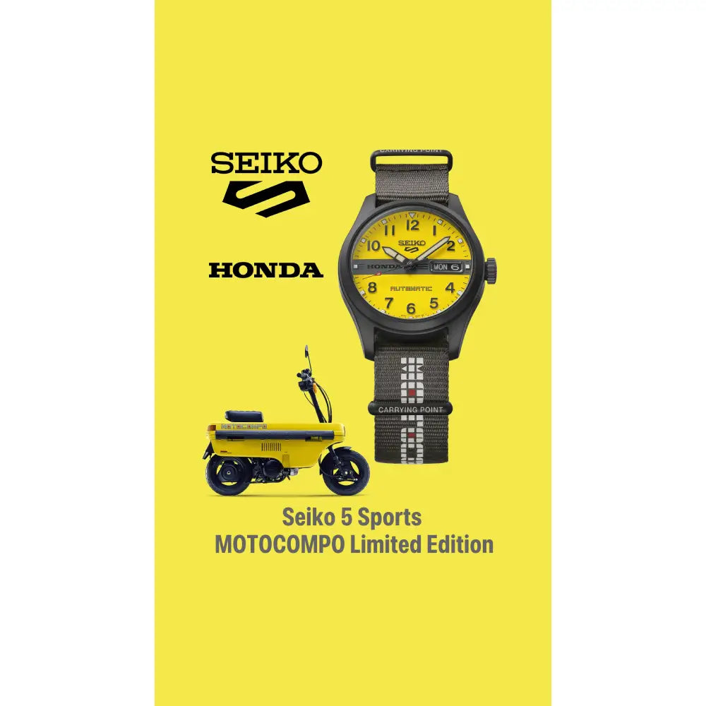 Seiko 5 Sports Field "Honda Motocompo Limited Edition" (8000 Pcs) HDB010J Men's Watch