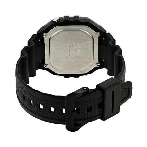 Casio Digital W-218H-1AVDF Black Display Dial Resin Strap Men's Watch