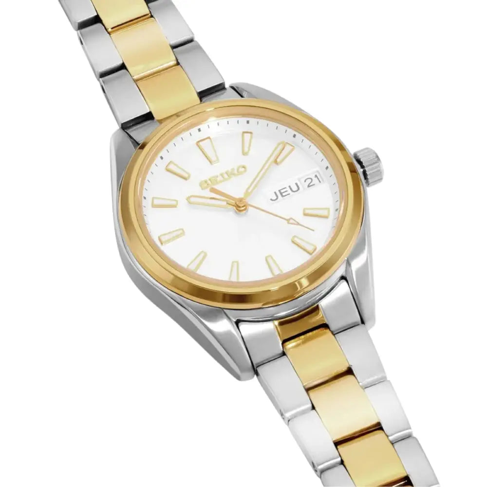 Seiko SUR454P1 Neo Classic women's watch 30mm silver dial