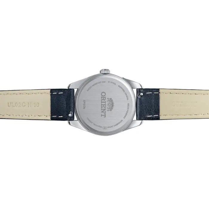 Orient Contemporary RA-WG0605L Solar Quartz Navy Blue Dial 32.1mm Leather Strap Women's Watch