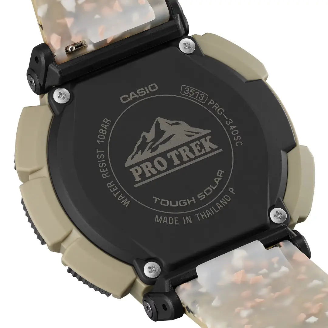 Casio Pro Trek Climber Line PRG-340SC-5DR Grey Dial Recycled Resin Strap Men's Watch
