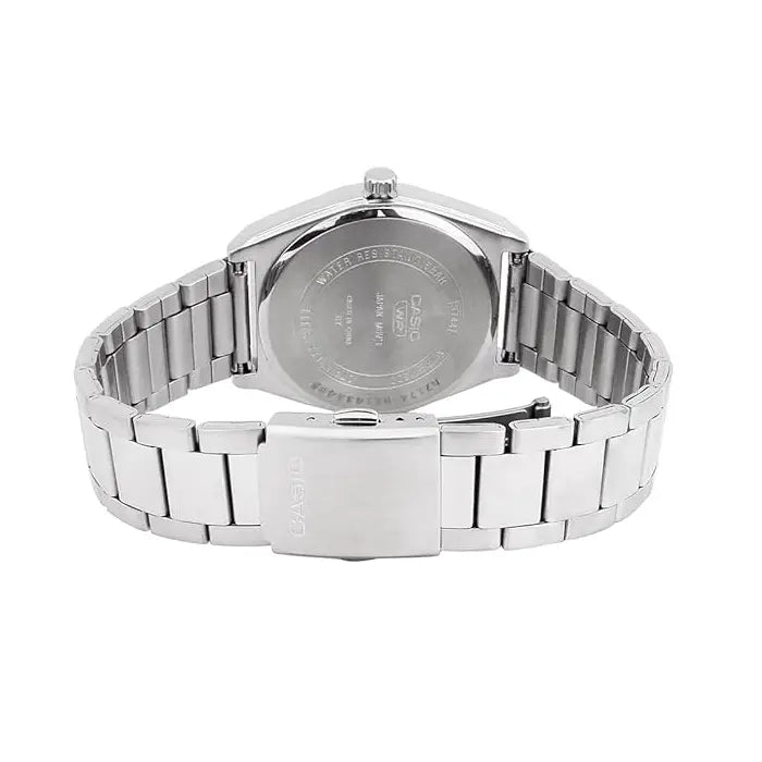 Casio Enticer MTP-M300D-7AVDF Multi-Hand Moon Phase Analog White Dial Stainless Steel Men's Watch