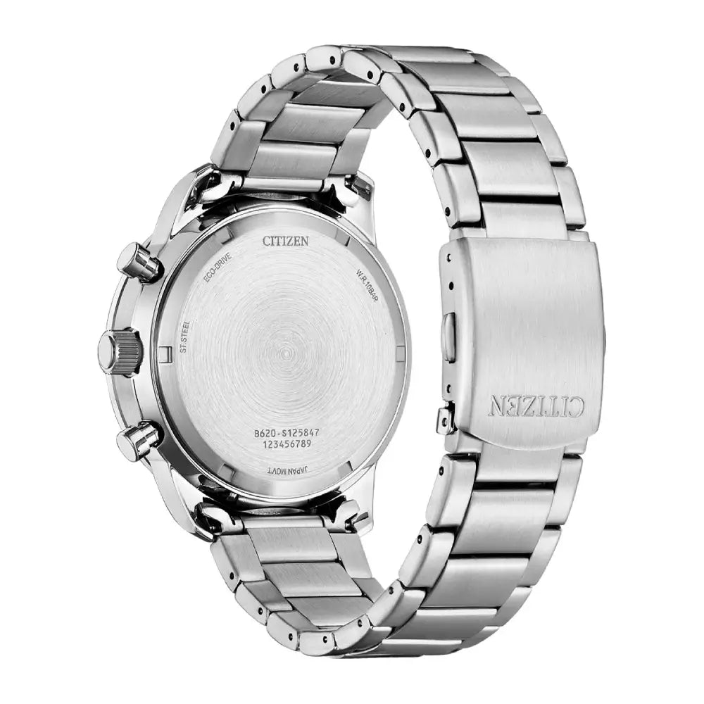 Citizen Eco-Drive CA4500-91L Chronograph Blue Dial 44mm Stainless Steel Men's Watch