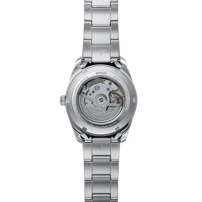 Orient RA-AC0R09L 38.5mm back dial mechanical men’s watch close up