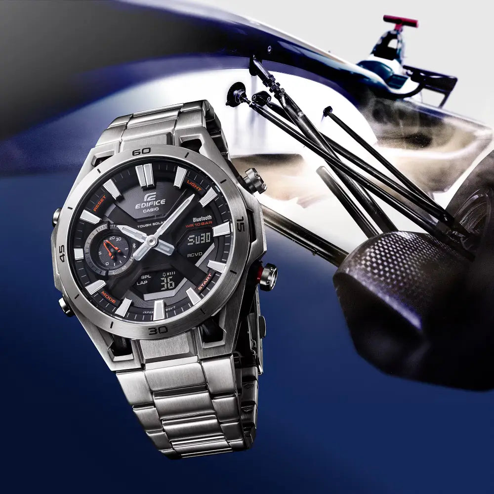 Casio Edifice ECB-2300D-1A 46mm men’s watch with black dial