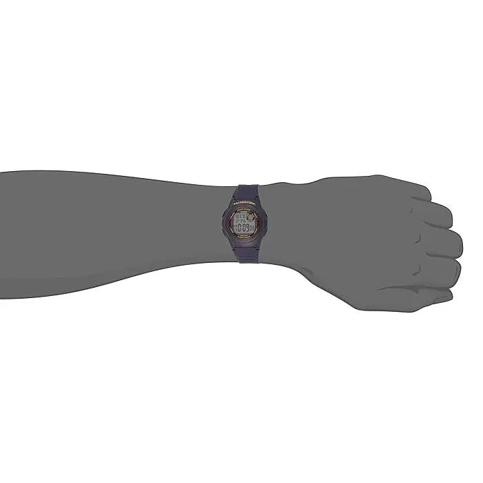 Casio Vintage Digital F-200W-2ADF Black Dial Resin Strap Unisex Watch