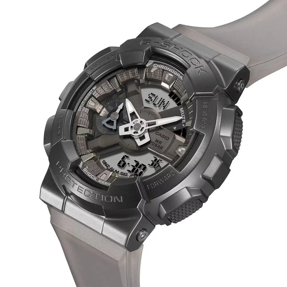Casio GM-110MF-1ADR men's G-Shock grey dial resin strap watch