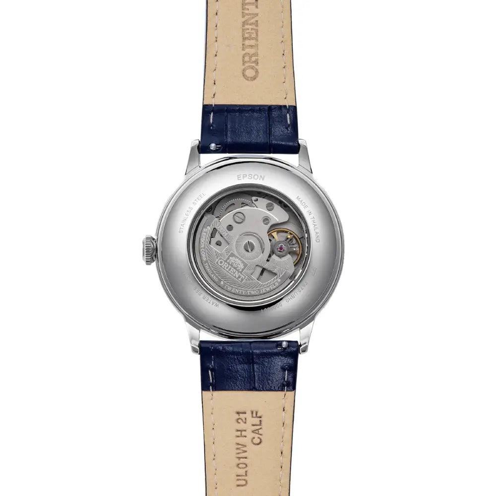 Orient RA-AC0030L Classic Bambino automatic men's watch back dial