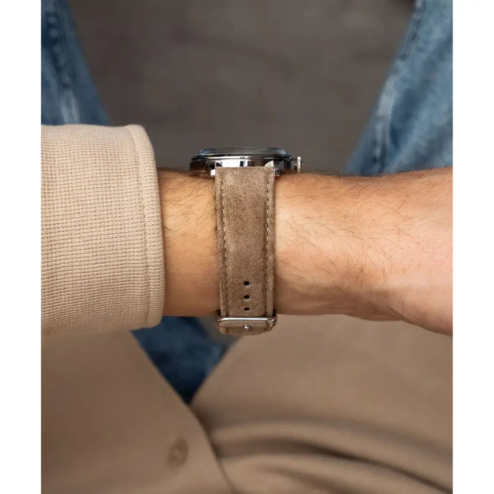 Orient Classic Bambino RA-AC0M12L30B 38.4mm Blue Dial Leather Strap Men's Watch