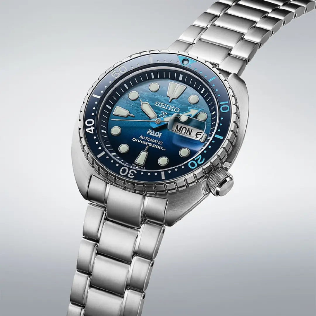 Seiko Prospex "The Great Blue" 45 Automatic SRPK01K1 Blue Dial & Stainless Steel Men's Watch