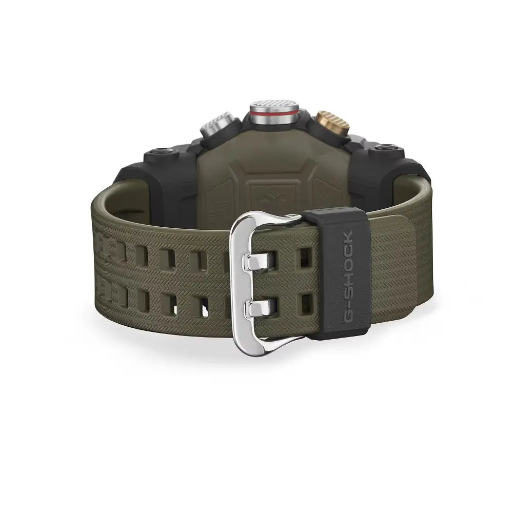 Casio G-Shock GG-B100X-1A3 caseback rear view with rugged construction