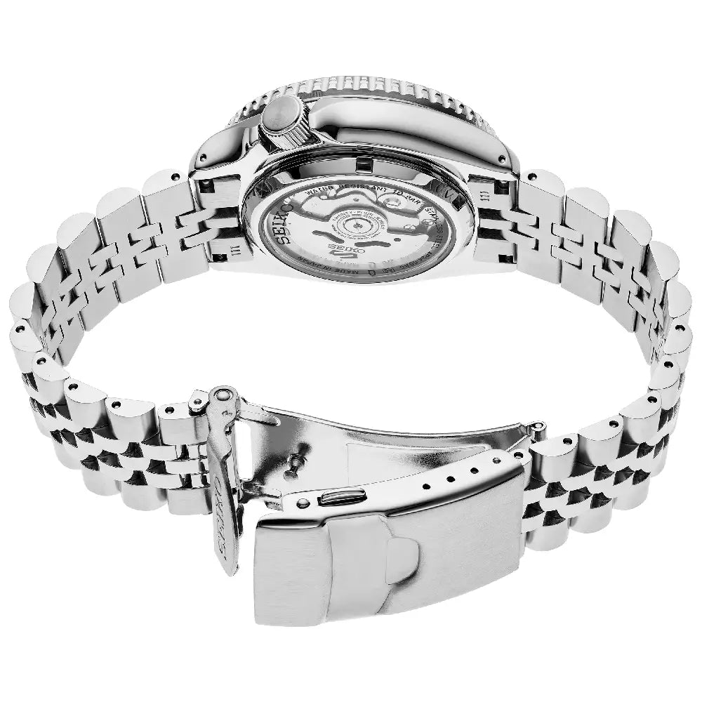 Seiko SSK019 SKX GMT Diet Pepsi men’s watch charcoal dial stainless steel