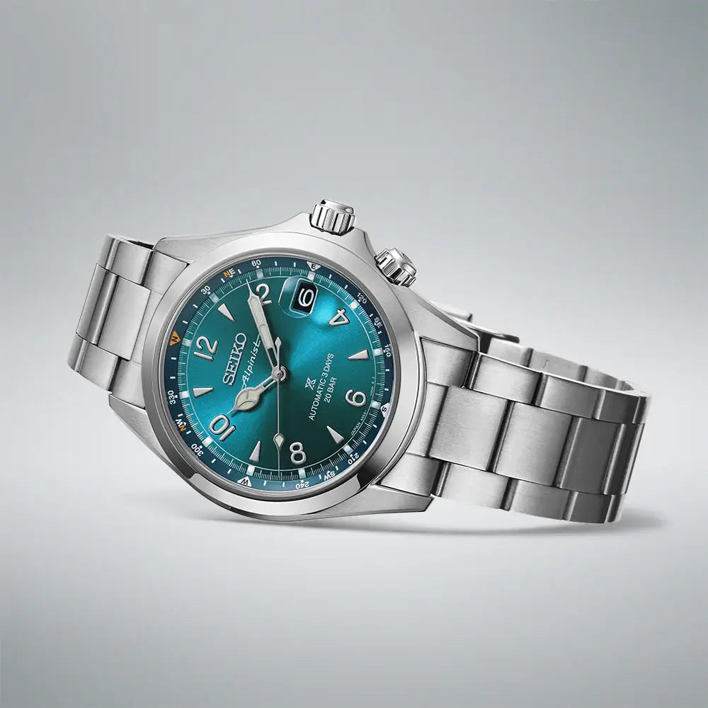 Seiko Prospex SPB503J1 Automatic Alpinist "Tealpine" Teal Dial 39.5mm Stainless Steel Men's Watch