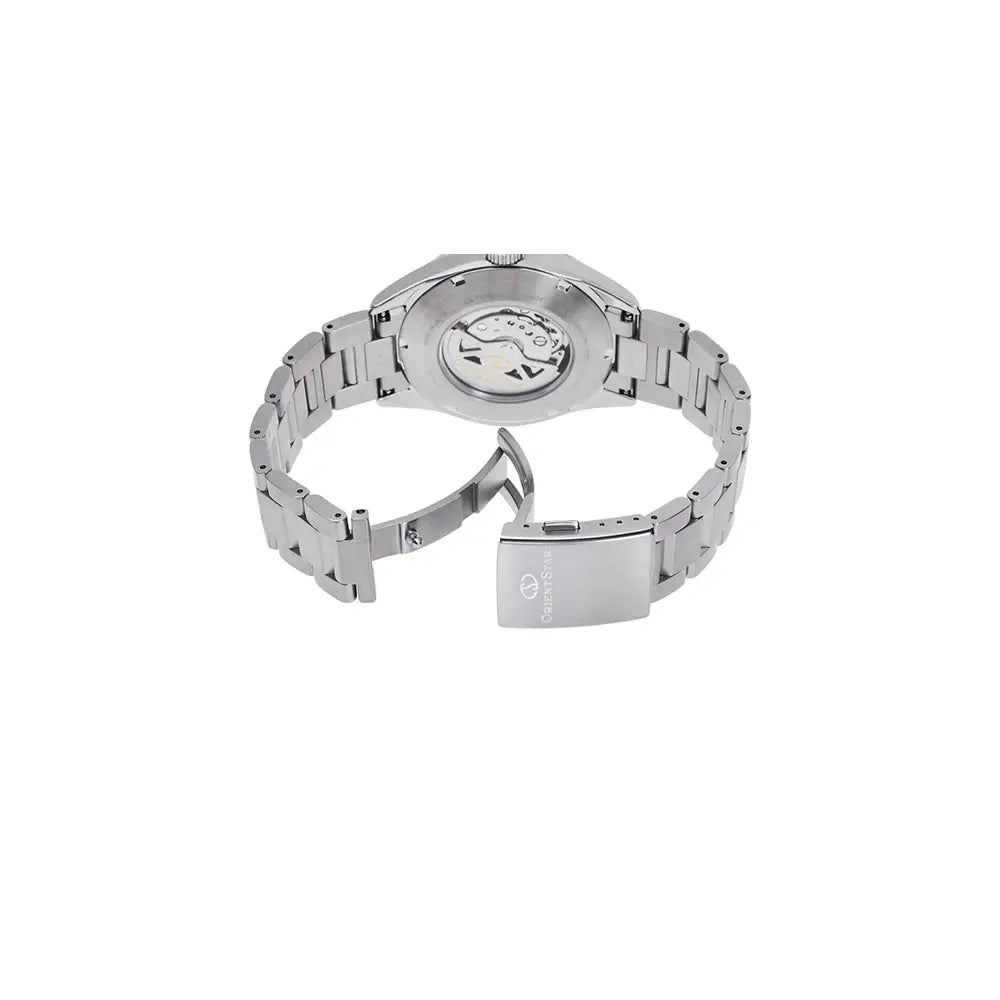 Orient Star RE-AU0403L Contemporary Automatic "Basic Date" Navy Blue Dial 42mm Stainless Steel Men's Watch