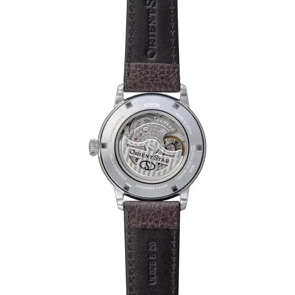 Orient Star RE-BS0001E00B watch transparent caseback automatic movement view