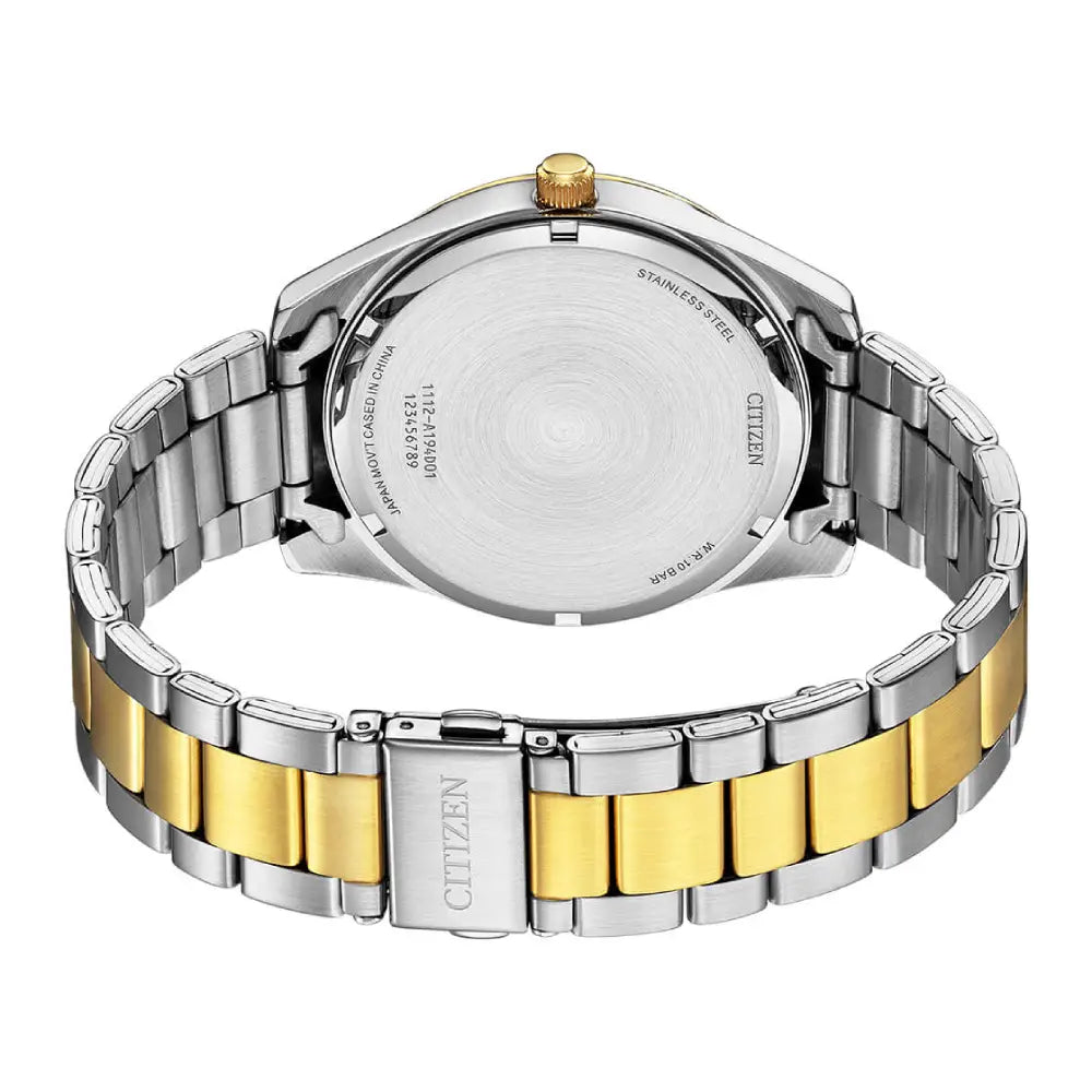 Citizen Quartz BI1036-57A Two Tone Silver Dial 42mm Stainless Steel Men's Watch