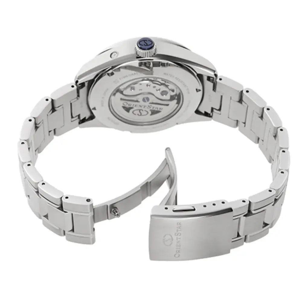 Orient Star RE-AY0002S Automatic Moon Phase White Dial 41mm Stainless Steel Men's Watch