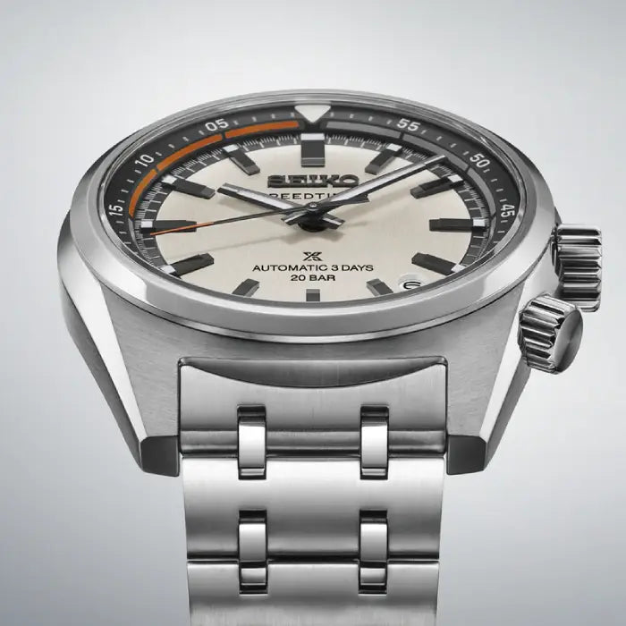 Seiko Prospex SPB513J1 Speedtimer Automatic Off-White Dial Stainless Steel Men's Watch