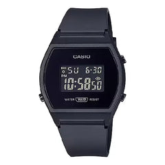Casio Collection LW-204-1BDF Digital Black Dial Resin Strap Women's Watch