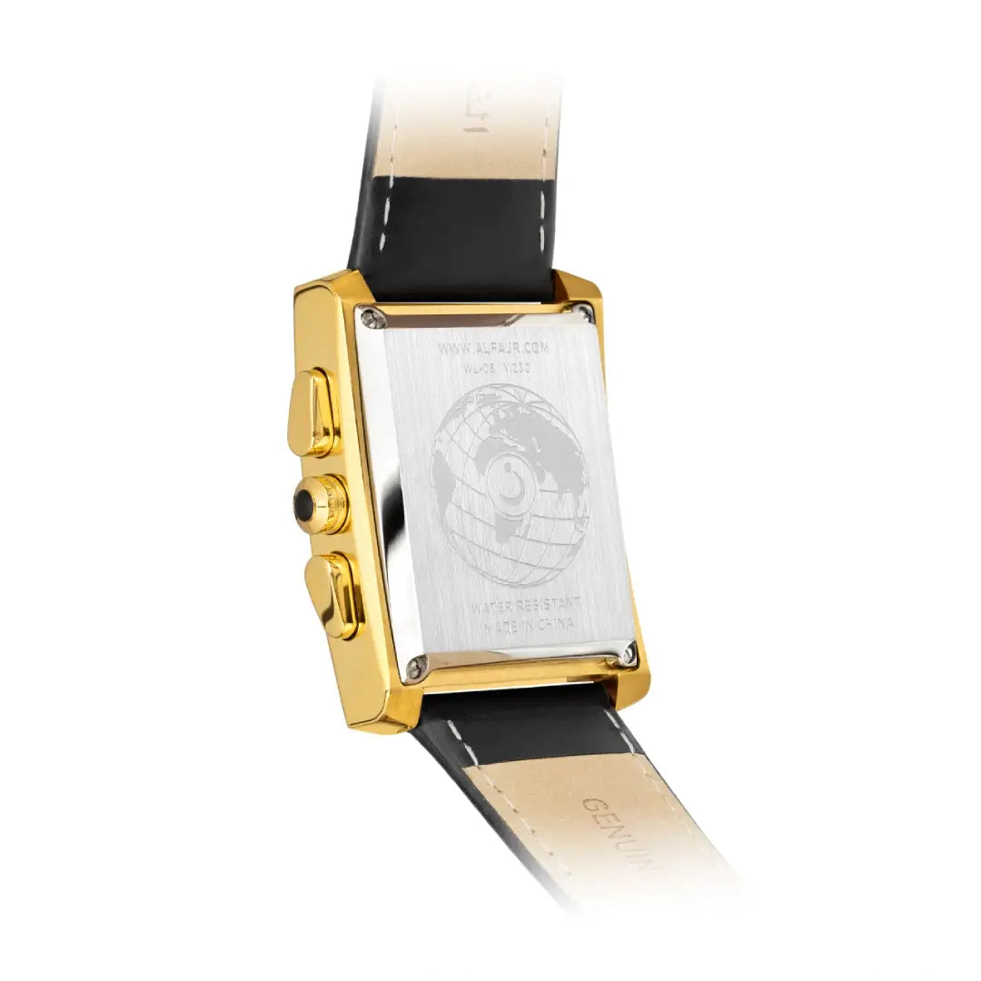 Al Fajr WL-08L Digital Dial Leather Strap Women's Watch