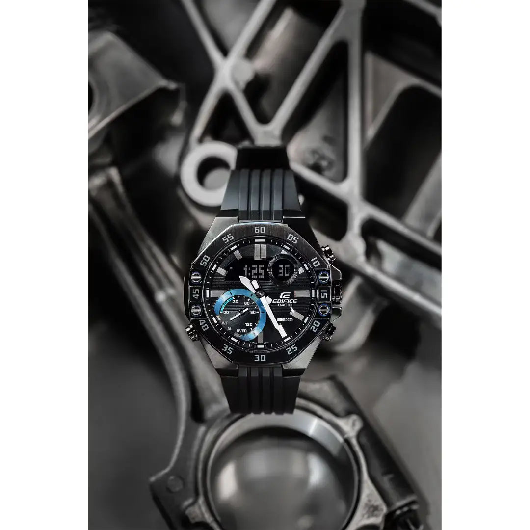Casio Edifice ECB-10PB-1ADF  Bluetooth Black Dial Resin Strap Men's Watch