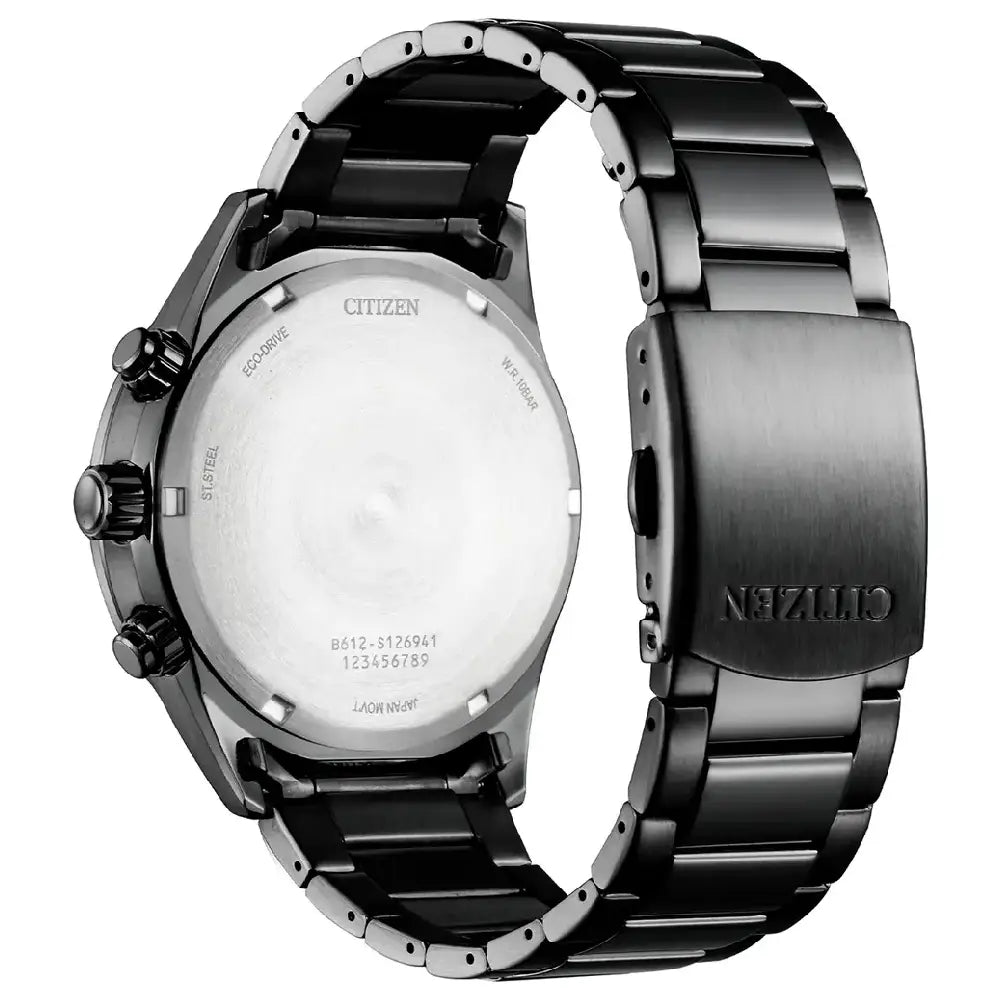 Citizen Eco-Drive CA0775-87X Chronograph Green Dial 43mm Stainless Steel Men's Watch