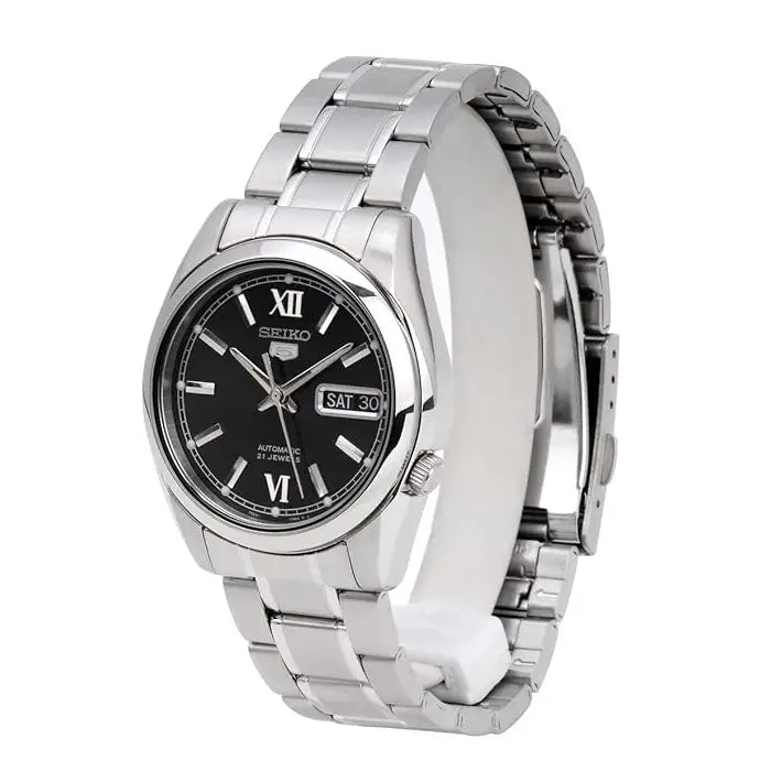 Seiko 5 Automatic SNKL55K1 Black Dial 37mm Stainless Steel Men's Watch