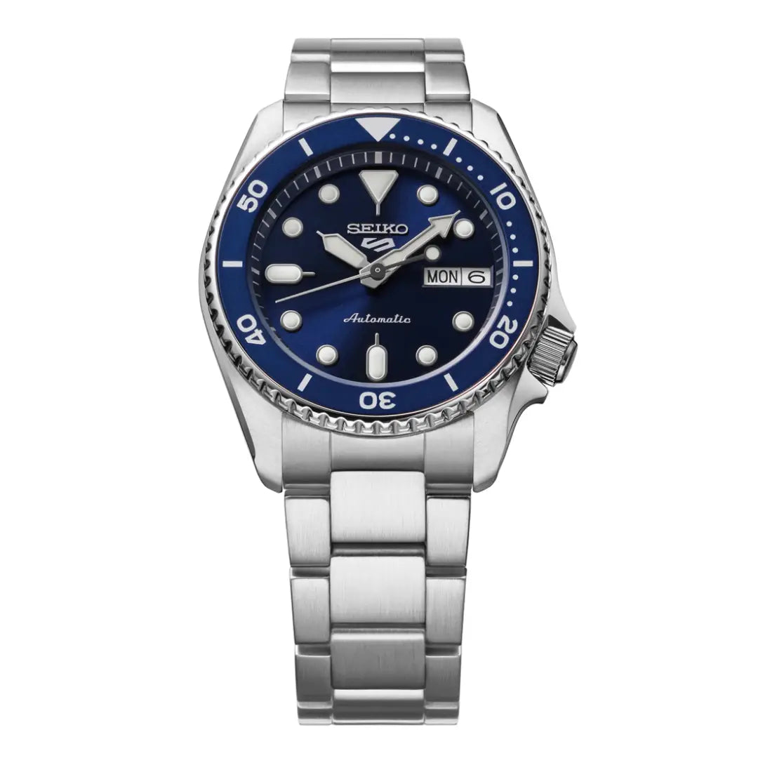 Seiko 5 Sports SRPL77 Automatic Diver "SKX Mid-Size" Blue Dial 38mm Stainless Steel Men's Watch