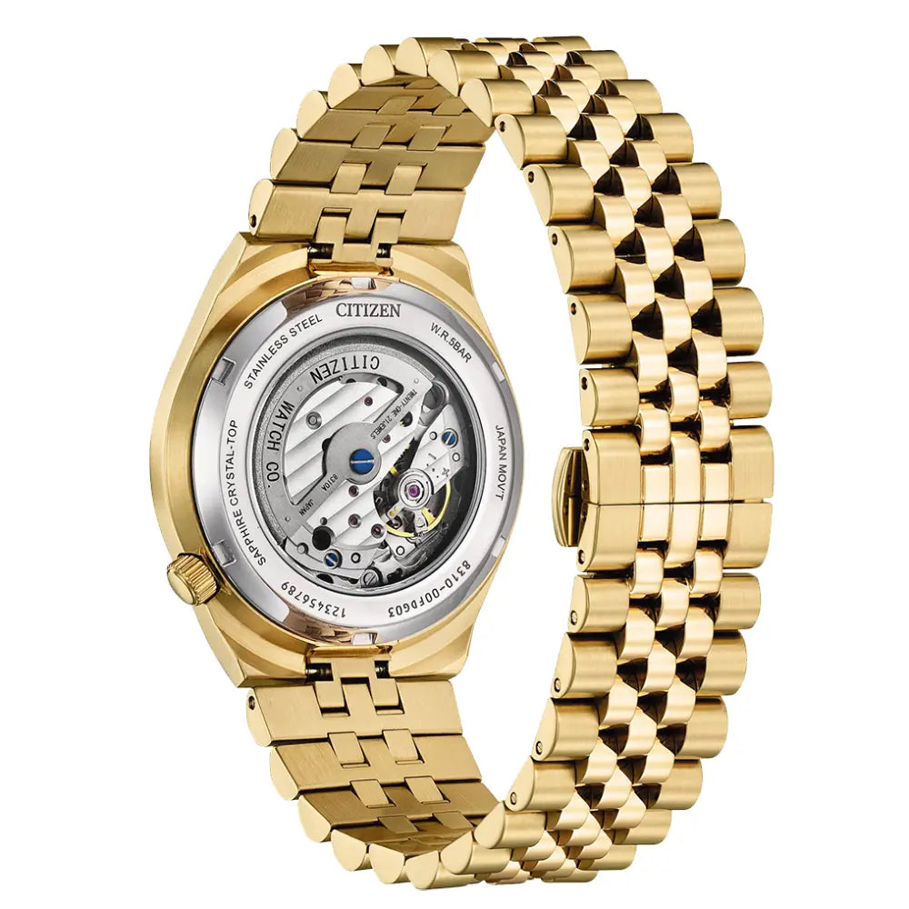 Citizen "Tsuyosa 60" NK0023-57L Mechanical Automatic Blue Dial 40mm Stainless Steel Men's Watch