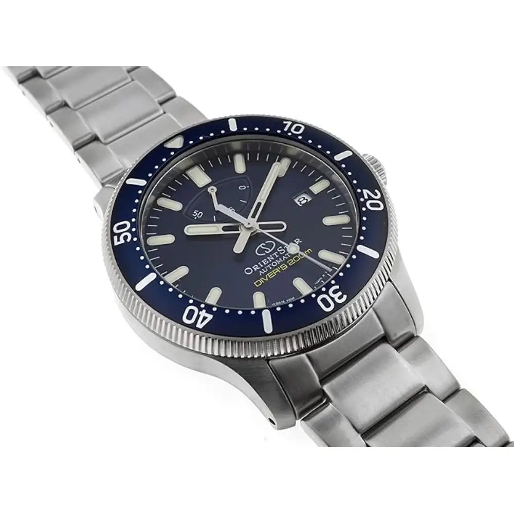 Orient Star RE-AU0302 Sports Automatic Power Reserve Date Function Blue Dial Stainless Steel Men's Watch