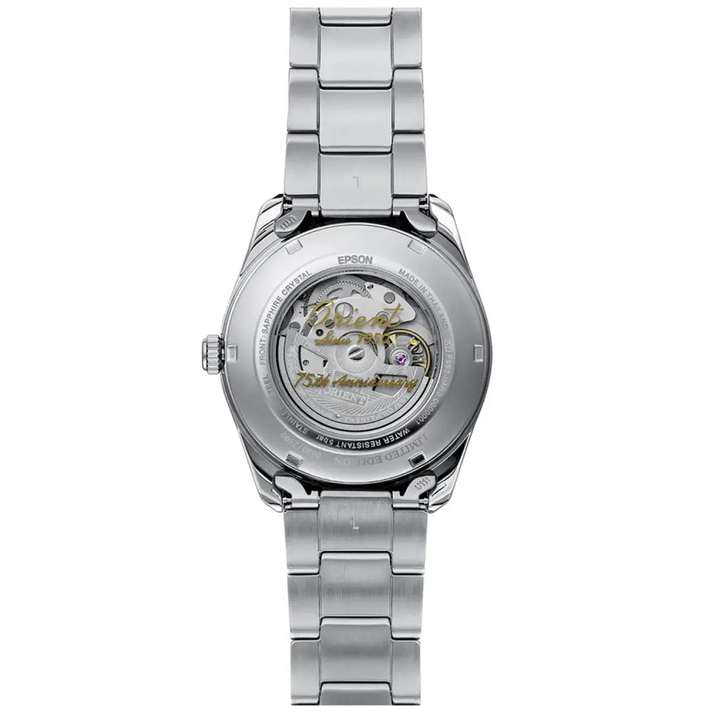 Orient Stretto RA-AK0311N 75th Anniversary Limited Edition (2500 Pcs) Automatic Grey Dial Stainless Steel Men's Watch
