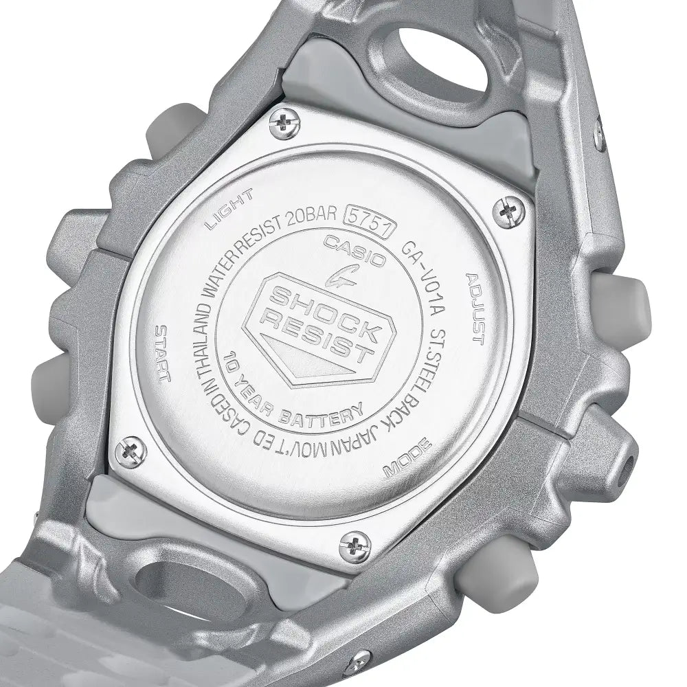Casio G-Shock GA-V01A-8A “Alien Eyes” Analog-Digital Silver Dial Resin Strap Men's Watch