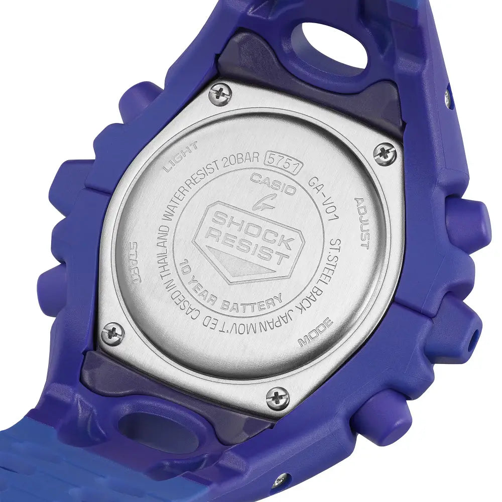 Casio G Shock GA-V01-2ADR “Alien Eyes” Analog-Digital Purple Dial Resin Strap Men's Watch