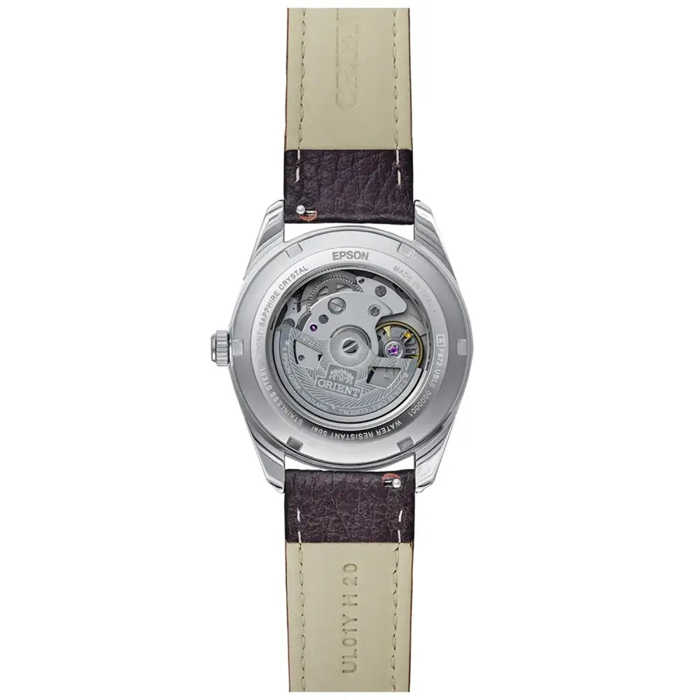 Orient Contemporary RA-AC0R03Y Automatic 38.5mm Brown Dial Leather Strap Men's Watch
