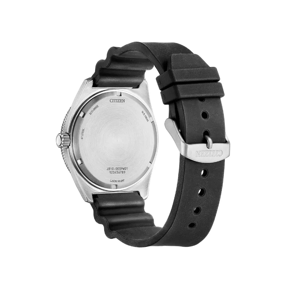 Citizen Eco-Drive AW1760-14X Analog Diver-Style "Aqua Matic" Turquoise Dial 43mm Rubber Strap Men's Watch